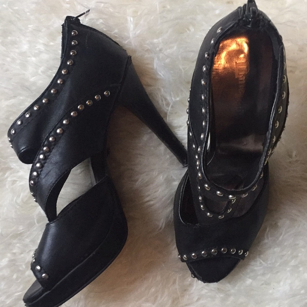 Bootie Style Studded Stilettos